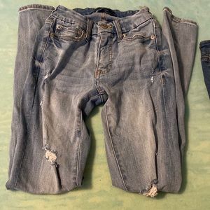 00 aeropostale high rise curvy ripped jeans